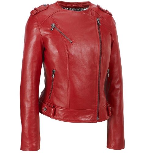 Women Biker Leather Jacket