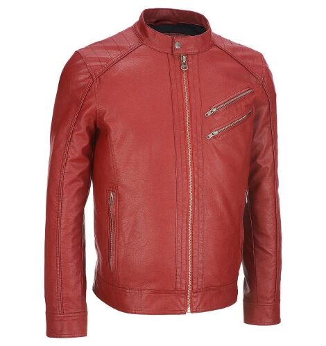 Men Biker Leather Jacket